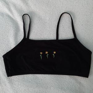 Brandy Melville Style crop top BLACK